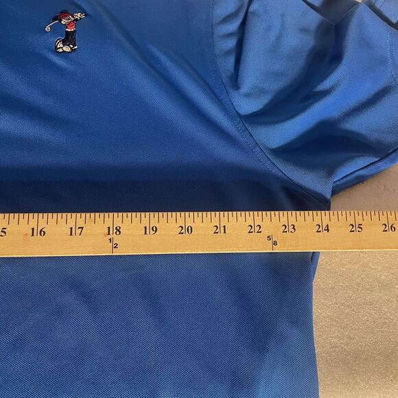 FootJoy X Disney Polo Shirt Men Extra Large Blue Mickey Mouse Golf Embroidered - Picture 6 of 10